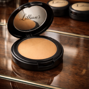 Polvo compacto de maquillaje Lillian's color beige