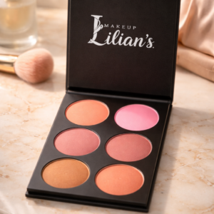 Paleta de rubores Lilian's con seis tonos variados