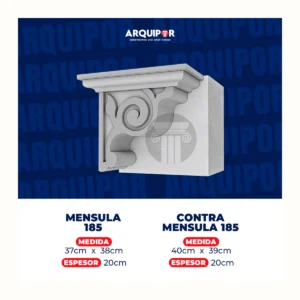 Ménsula decorativa modelo 185 en color gris claro