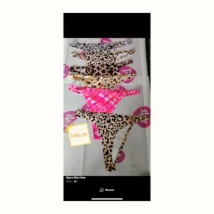 Set de ropa interior femenina talla M con estampados variados
