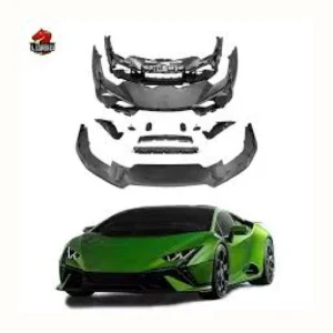 Kit de piezas exteriores para automóvil deportivo laminado en negro mate